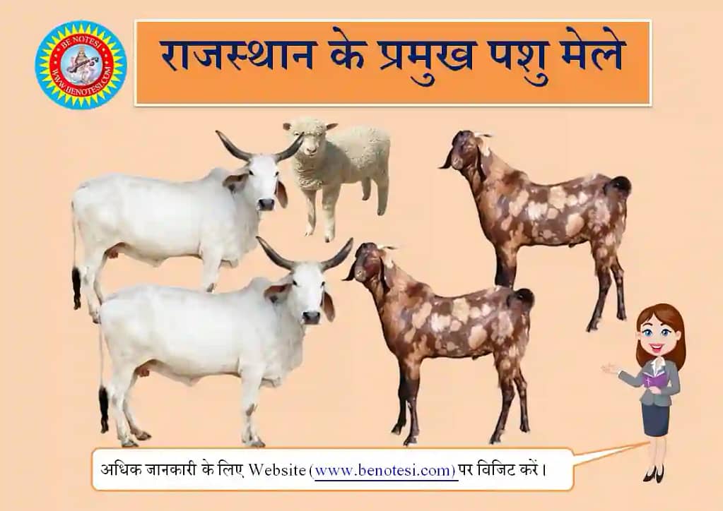 Rajasthan ke Pramukha Pashu mele राजस्थान के प्रमुख पशु मेले